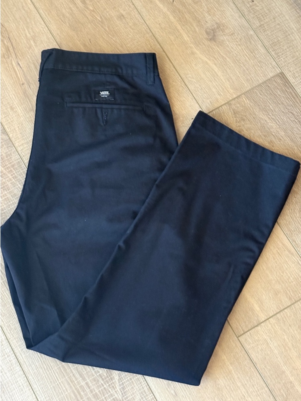 Vans Men's Black Straight-Leg Chino Pants